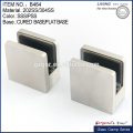 middle size square die-cast stainless steel glass clamp